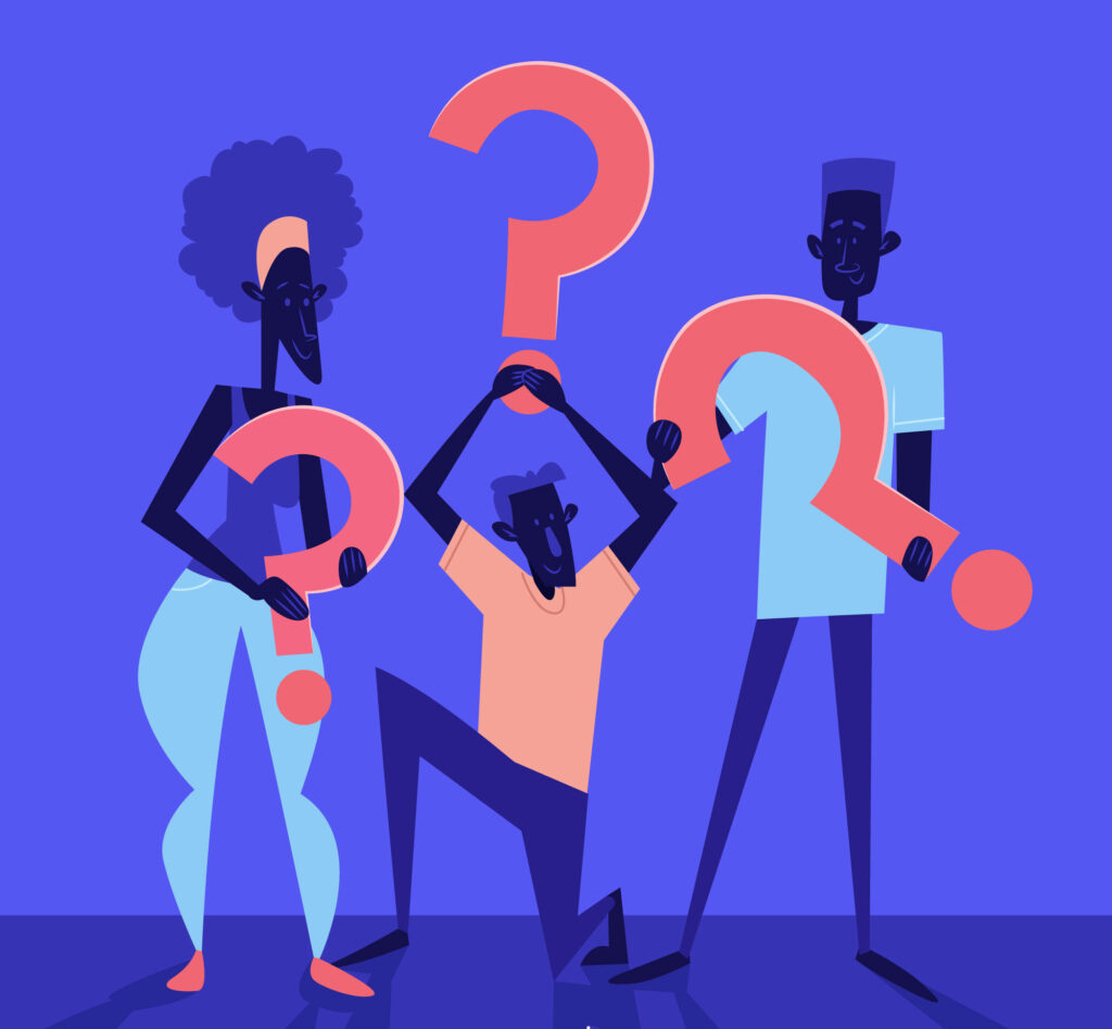 Illustration Of Questions And Curiosity Linked To The Habits Of Highly Successful People