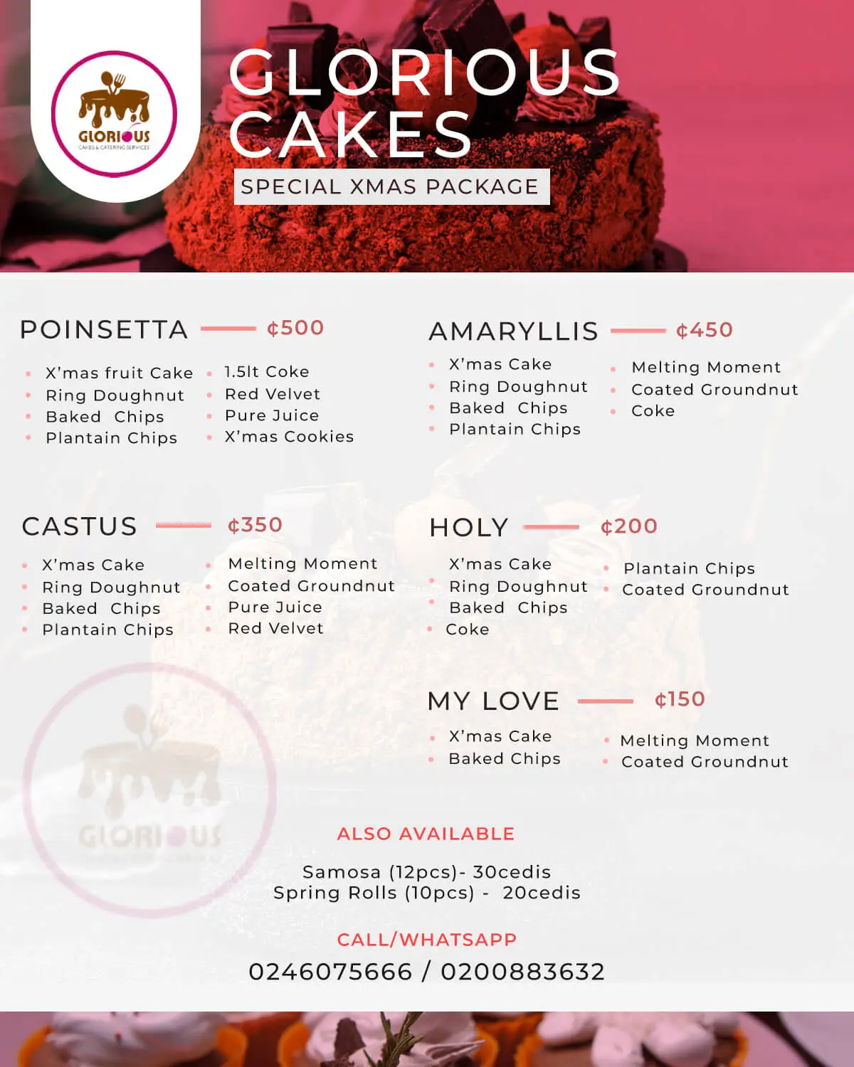 Glorious Cakes Flyer