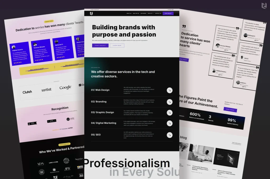 Finished Business Website From A Local Studio Offering Web Design In Ghana